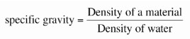 Specific Gravity